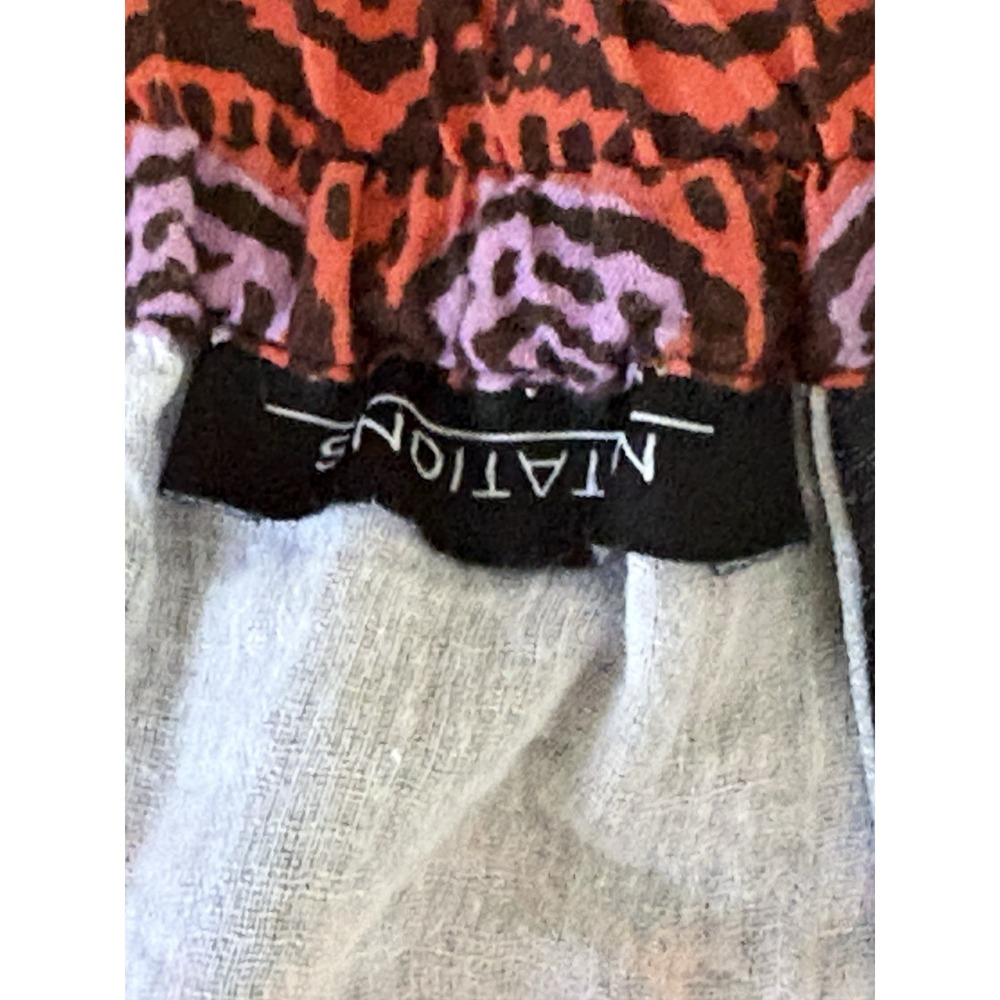 Notations Peasant Maxi Skirt Women's SMALL‎ / MEDIUM Crinkle Pull On Elastic - Picture 2 of 16